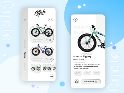 Bike Store App app appdesgin bike bike ride biker bikeshop clean concept cycle design figma interface minimal mobile app online shop online store ui uiuxdesgin ux
