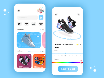 Shoe App app appdesgin brands clean design easytouse interface minimal shoe shoeapp ui ui design uiuxdesgin ux