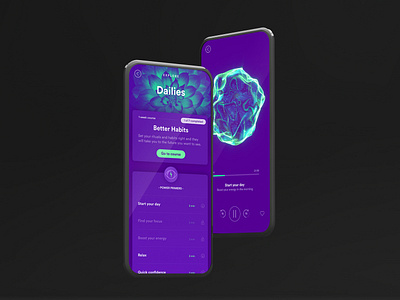 Primed Mind UI 3d app design ui.