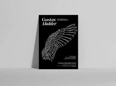 Gustav Mahler - 2nd Symphony illustration poster design