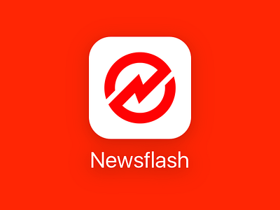Newsflash Icon app apple download flash icon instant logo news newsflash notification push red