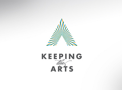 Keeping the Arts brand design branding design icon illustration logo minimal typography