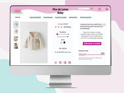 E-Commerce Shop baby babyclothes design e commerce e commerce shop e commerce website flordelotus lotus uidaily uidaily012 uidailychallenge