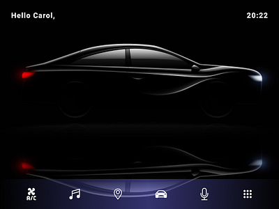 Daily UI #034 - Car Interface - Home car car interface dailyui dailyuichallenge