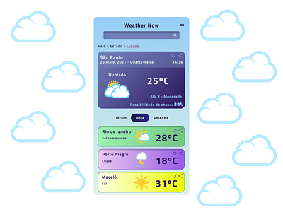 Daily UI 037 - Weather 037 dailyui dailyuichallenge weather weather app