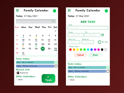 Daily UI #38 - Calendar 038 calendar calendar app dailyui dailyuichallenge