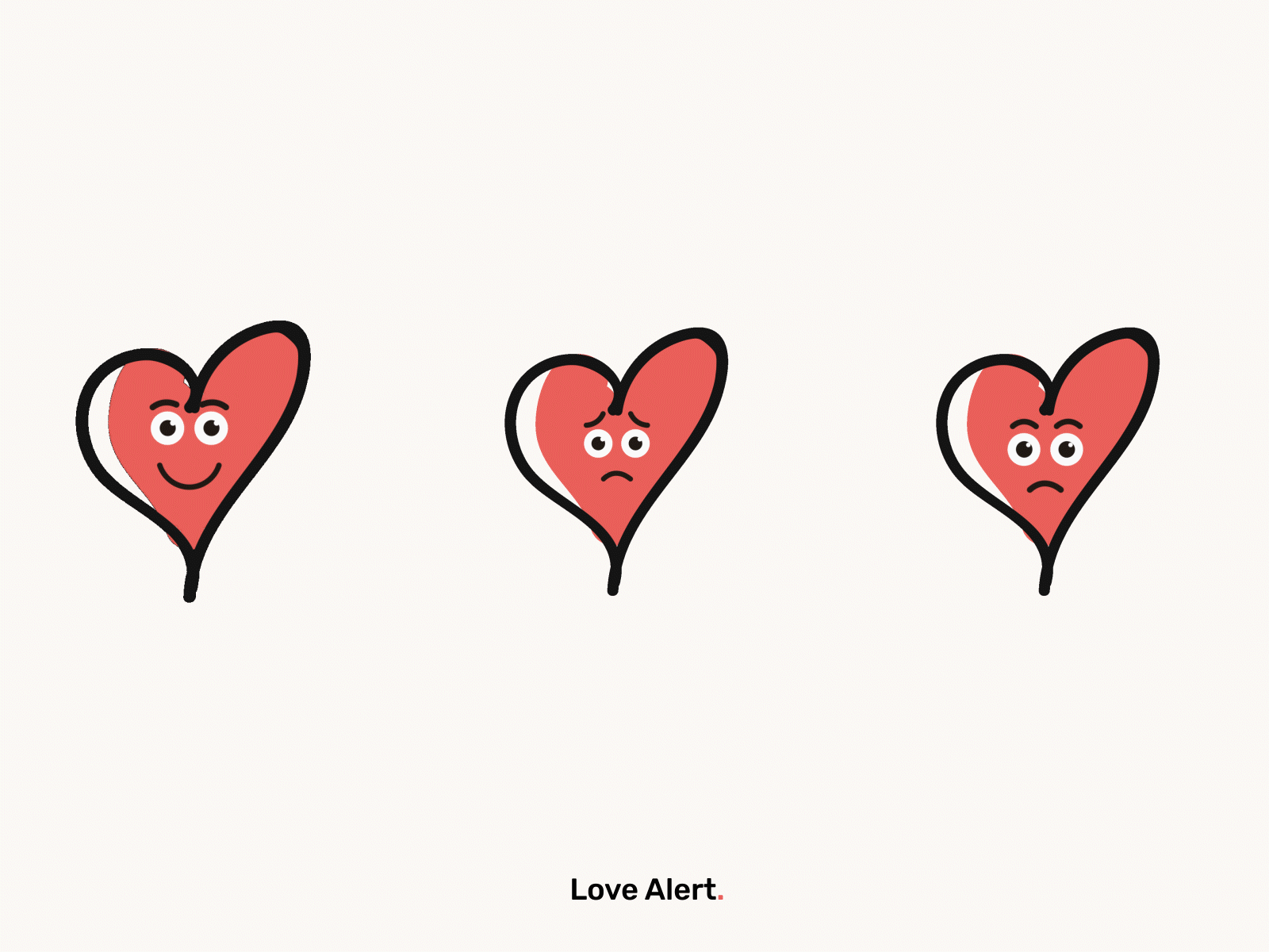 Emotions animation branding cute cute art emoji set emojis graphic design heart illustration typography