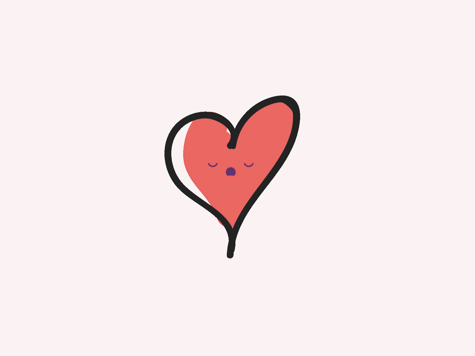 Sleeping animation cute art emoji set emotions gif heart emoji heart logo illustration minimal sleeping sleeping at last