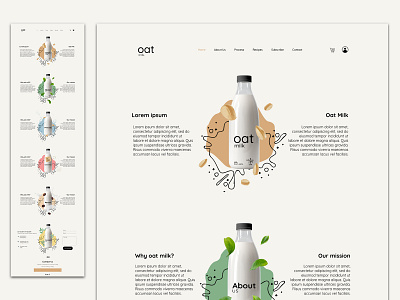 OatMilk Web User Interface branding design emojis illustration minimal ui ui ux ui design uidesign uiux web web design webdesign website website design