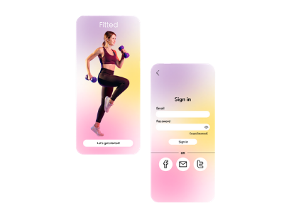 Fitted App app design illustration product design ui uidesign ux uxdesign