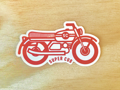 Supercub Moto Sticker motorcycle sticker super cub