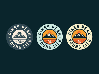 PPYL Winners badge colorado mountains pikes peak sticker sunrise sunset young life