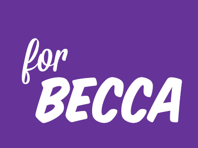 Purple For Becca #663399becca