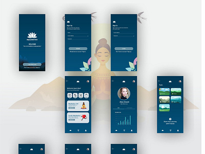 MEDITATION APP UI INSPIRATION