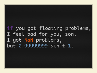 Floating Problems code fun puns rap