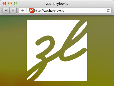 zacharylew.is favicon brand favicon logo personal pixels web