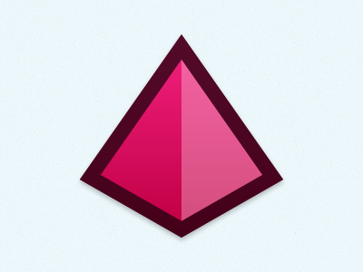 Internal Tool Icon arrow icon pink pyramid tool vector