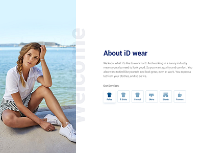 Yacht Clothing Landing Page about clothing company female welcome yacht