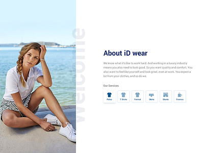 Yacht Clothing Landing Page