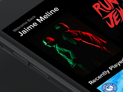 Music Profile black dark iphone mockup photoshop red run the jewels