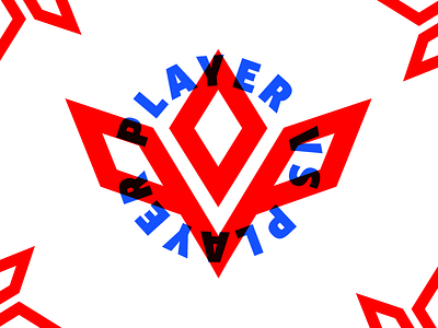 PVP Logo blue logo multiply player pvp red vs