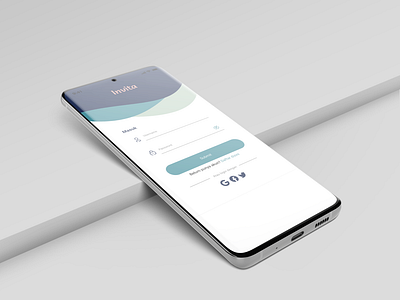 INVITA LOGIN app design login login design login form login page login screen minimal ui ux