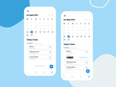 Calendar App app calendar design figma minimal task tasksmanagement ui ux