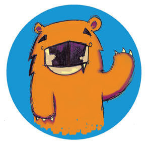 Bear Sticker bear digital color ecokids pen