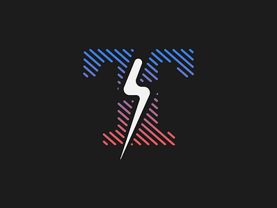 ThunderNerds gradient logo mark nerds thunder