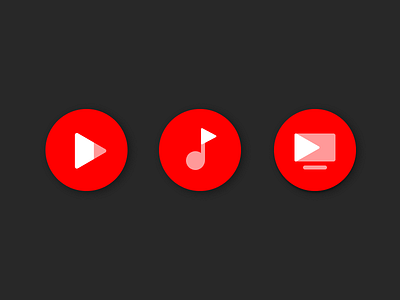 Youtube Trio apps figma google icons music play tv youtube