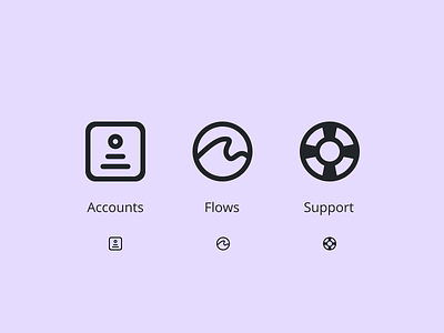 Icons #13 accounts figma flows iconography icons react support
