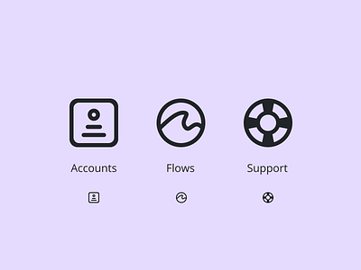 Icons #13 accounts figma flows iconography icons react support