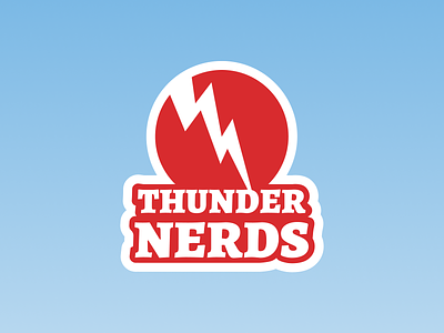Revision on Thunder Nerds Logo figma illustration logo podcast thundernerds vector