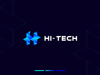 HI-TECH, Modern H Letter Tech Icon. company logo flat logo design icon design logo logodesign minimalist logo modern logo tech logo