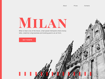 Milan landingpage milan photoshop sketchapp