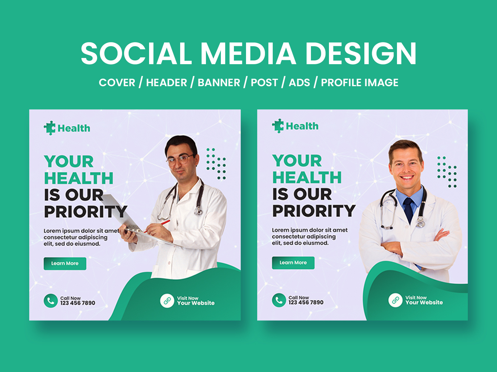 Medical Health Social Media Post Design - Social Media Post by Reveal ...