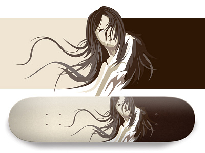 Flow Girl Skateboard Illustration design illustration illustrator skateboard