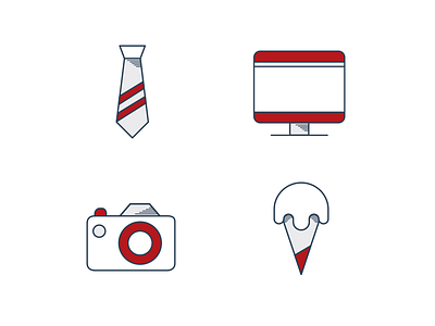 Personal Iconset camera computer food icons iconset tie