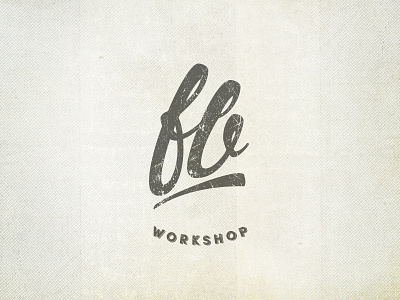 FB Workshop branding cursive logo mark typography workshop