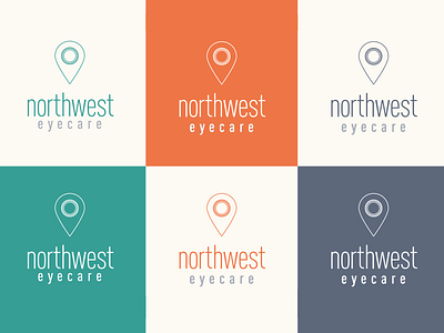 Northwest Eyecare branding eyecare eyes identity location logo marks northwest optometrist symbol vector