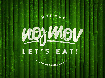 Noj Mov - A Taste of Southeast Asia asia bamboo branding cuisine food logo nojmov southeast taste truck