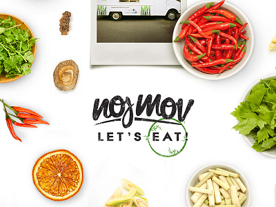 Noj Mov - A Taste of Southeast Asia asia bamboo branding cuisine food logo nojmov southeast taste truck