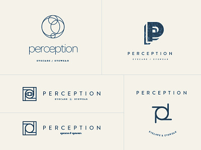 Perception Eyecare branding eyecare identity logo perception simple