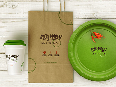 Noj Mov Products branding concepts food identity mockups products