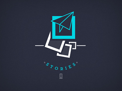 Stories books branding identity logo planes stories