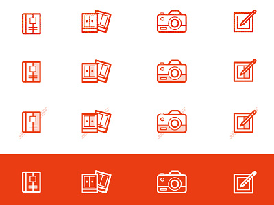 UI Iconset branding categories icons iconset illustrations simple stroke ui vector