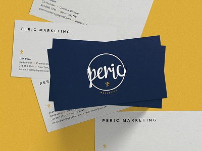 Peric Marketing branding business cards cards letterpress logo marketing print printing texture