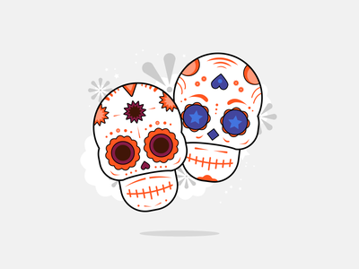 Dia de los Muertos adobe colors digital flat google gray illustration illustrator pattern