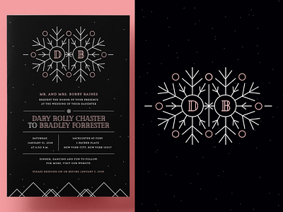 Winter Wedding Invite