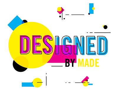 Designed by Made abstract branding graphics identity illustrator madebymade typography vector